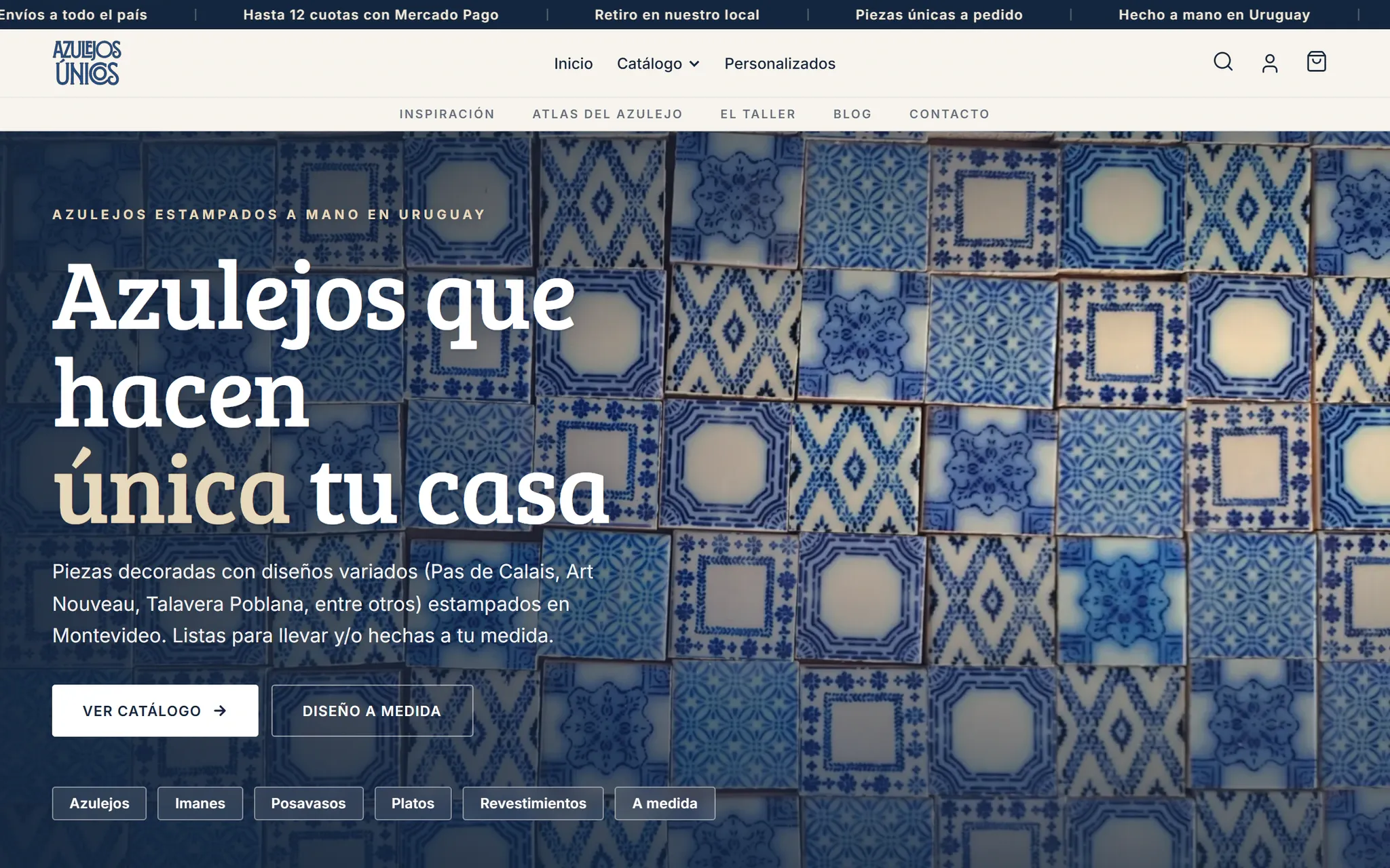 Azulejos Únicos en el escritorio