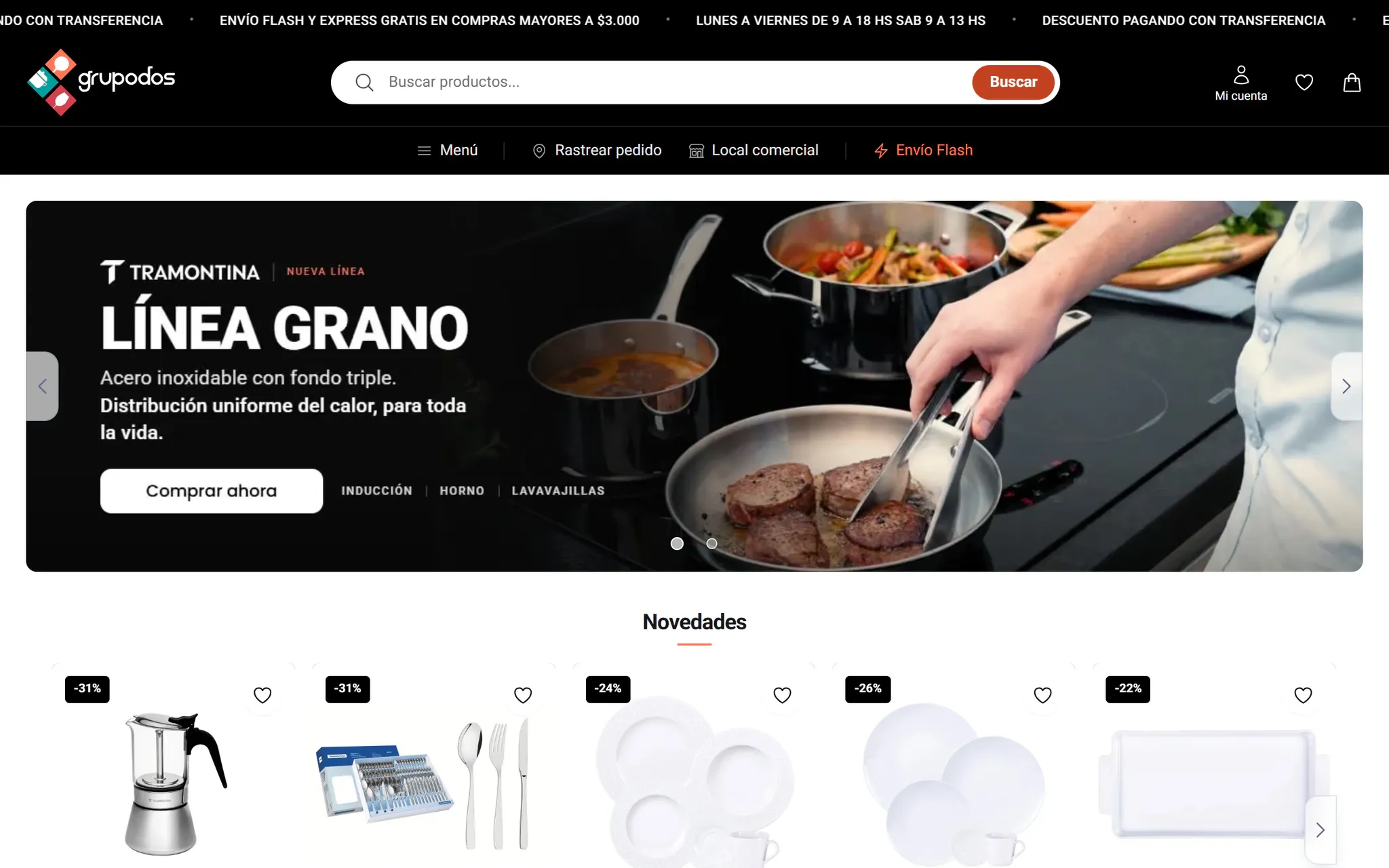 Bazar Grupo Dos en el escritorio