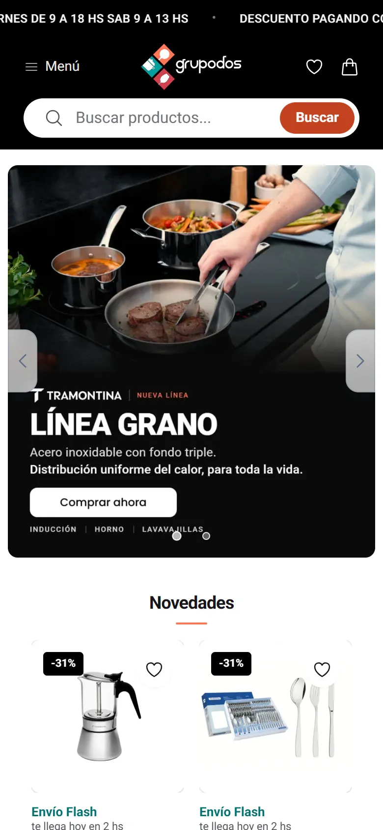Bazar Grupo Dos en el teléfono