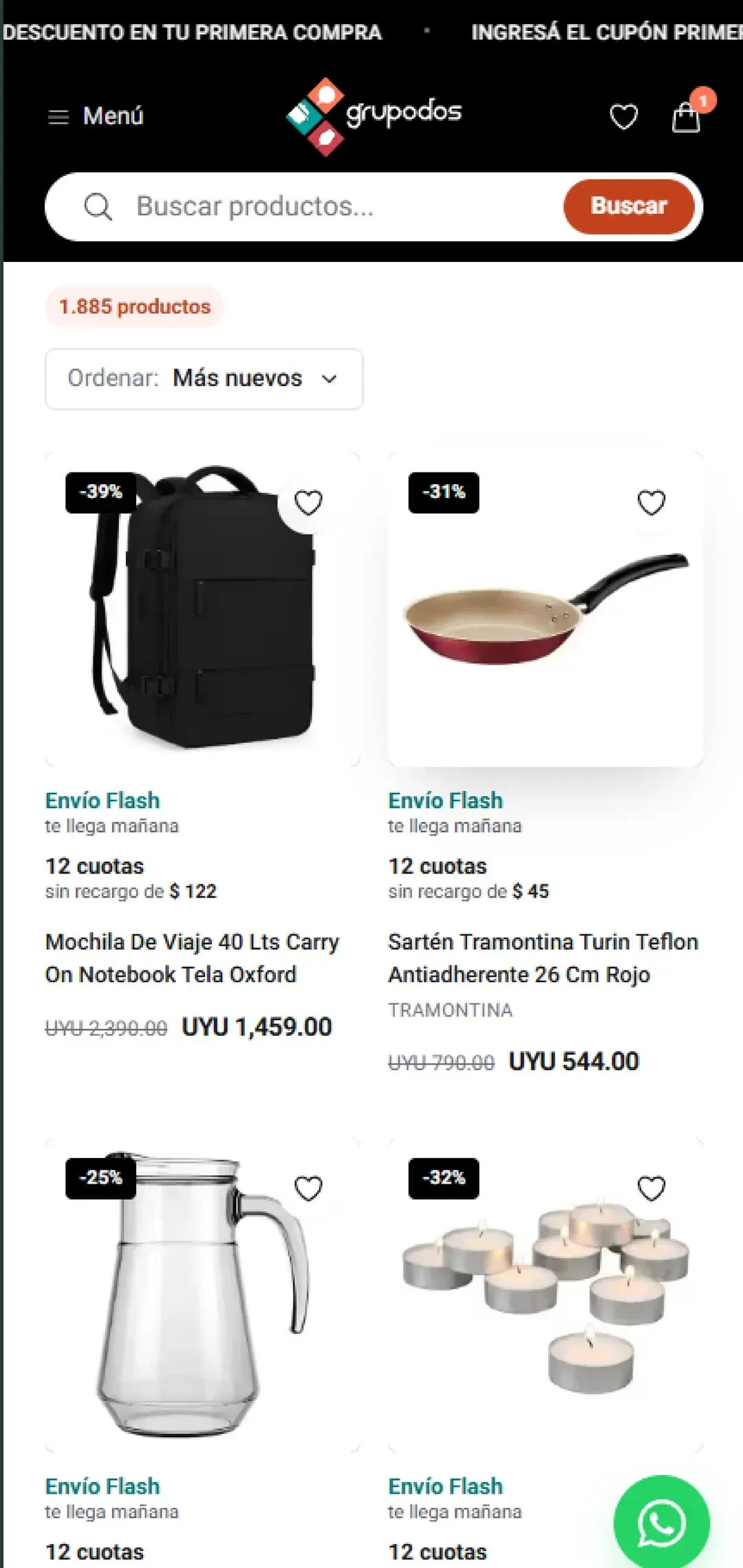 Bazar Grupo Dos — vista móvil del producto